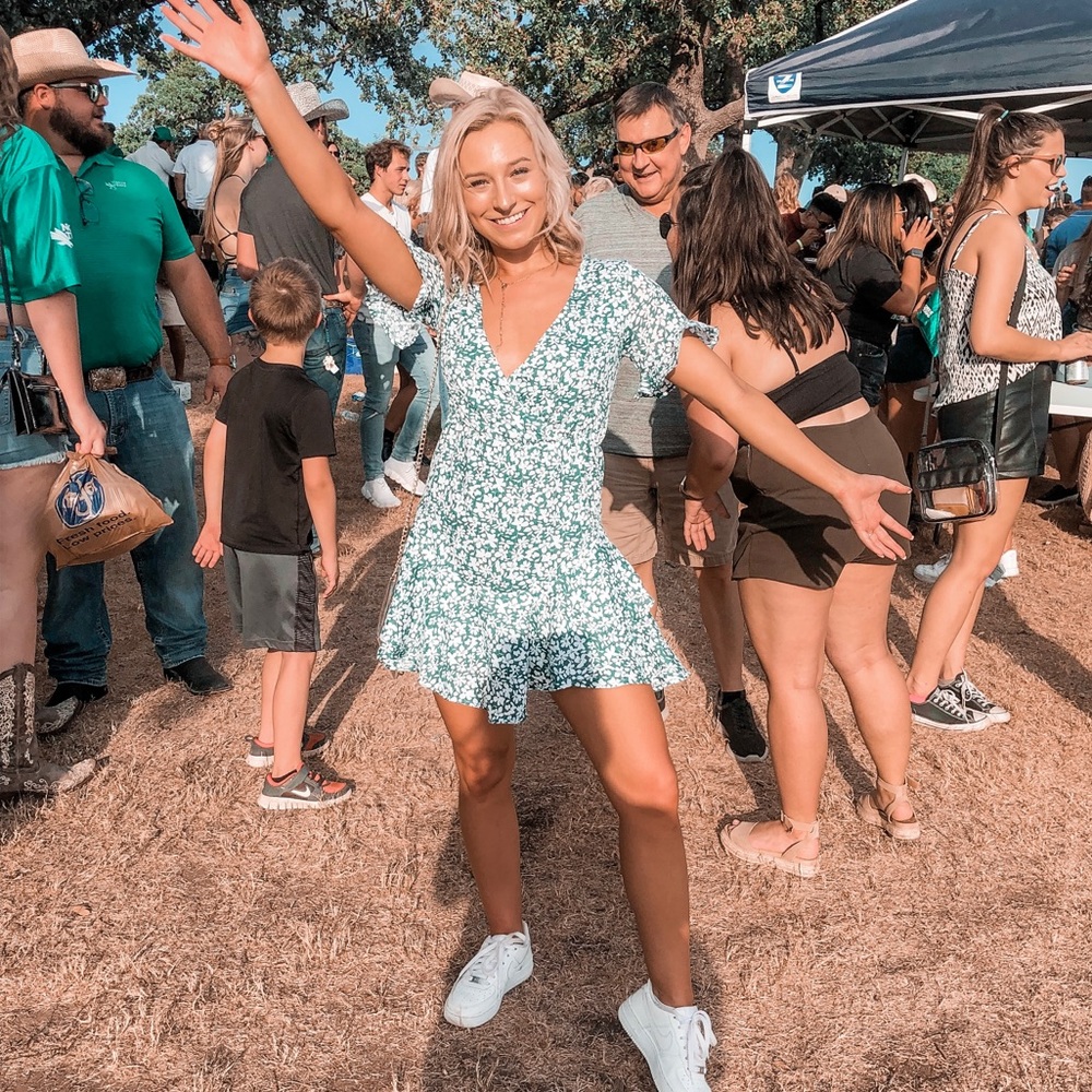 Princess Polly green dress
